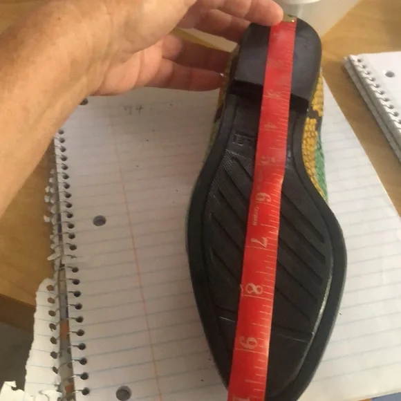 Amalfi Multicolor Snake Print Loafers with Gold Accent - Picture 16 of 16